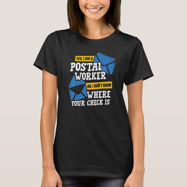 Postal Worker Mail Delivery Postman Premium T-Shirt (Front)