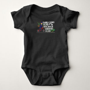 Postal Worker Mailman I Carry Your Package Baby Bodysuit