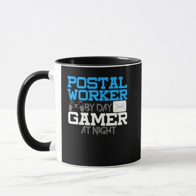 Postal Worker Mailman Mail Carrier Gamer Gaming Mug (Left)