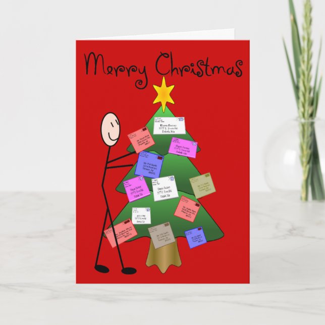 Postal Worker "Merry Christmas" Cards & Postcards (Front)