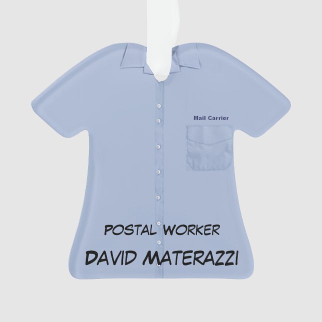 Postal Worker Ornament (Front)
