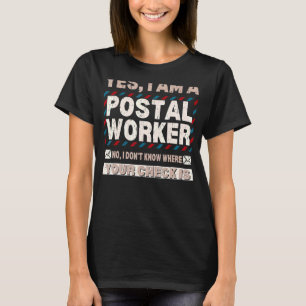 Postal Worker Postman Mail Delivery Mailman Parcel T-Shirt