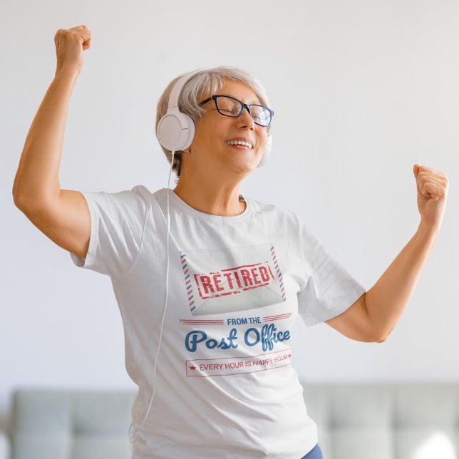 Postal Worker Retirement Mail Carrier T-Shirt (Retired Postal Worker T-Shirt as Retirement Parting Gift)