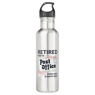 Postal Worker Retirement Mailman Funny 710 Ml Water Bottle