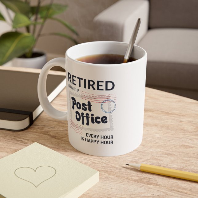 Postal Worker Retirement Mailman Funny Large Coffee Mug (Postal Worker Retirement Gift Jumbo White Coffee Mug)