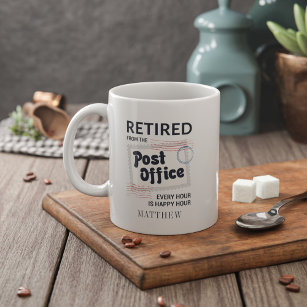 Postal Worker Retirement Mailman Personalized Large Coffee Mug