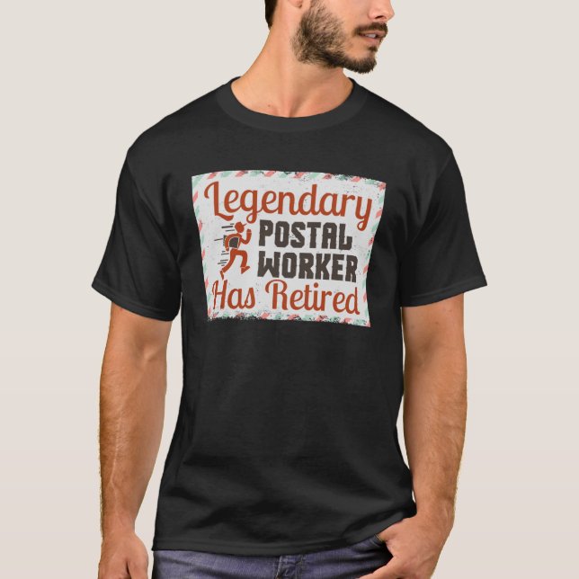 Postal Worker Retirement Present product Mailbox T-Shirt (Front)