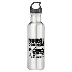 Postal Worker Rural Carriers Do It In Their Car 710 Ml Water Bottle