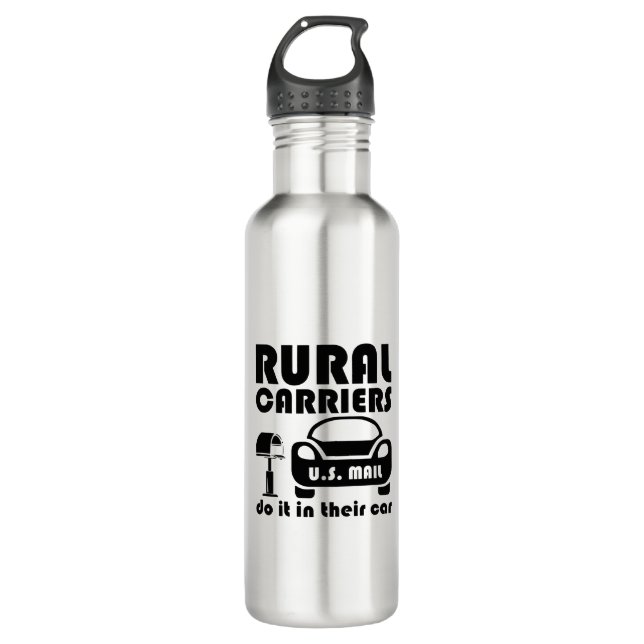Postal Worker Rural Carriers Do It In Their Car 710 Ml Water Bottle (Front)