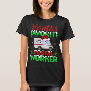 Postal Worker Santa Mail Carrier Mailman Christmas T-Shirt