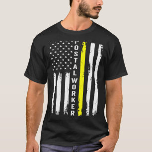 Postal Worker Vintage Usa American Flag Us Postal T-Shirt
