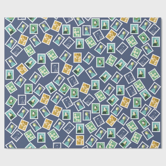 Postal Worker Wrapping Paper (Flat)