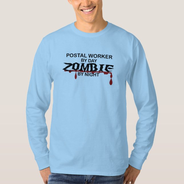 Postal Worker  Zombie T-Shirt (Front)