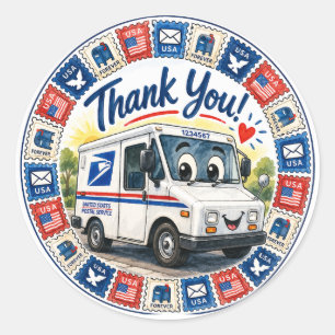 Postal Workers Appreciation  Classic Round Sticker