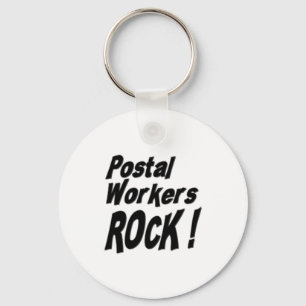 Postal Workers Rock! Keychain