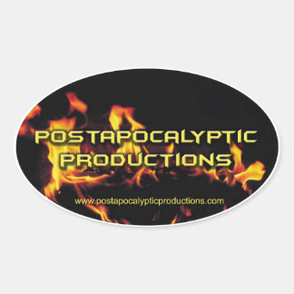 Postapocalyptic Productions Oval Sticker