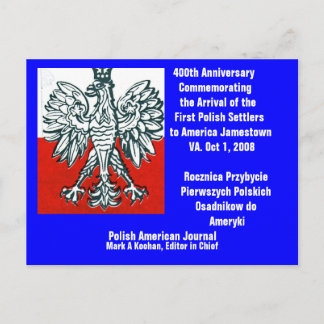 ..Postcard 400th Anniv. First Polish - Customised Postcard
