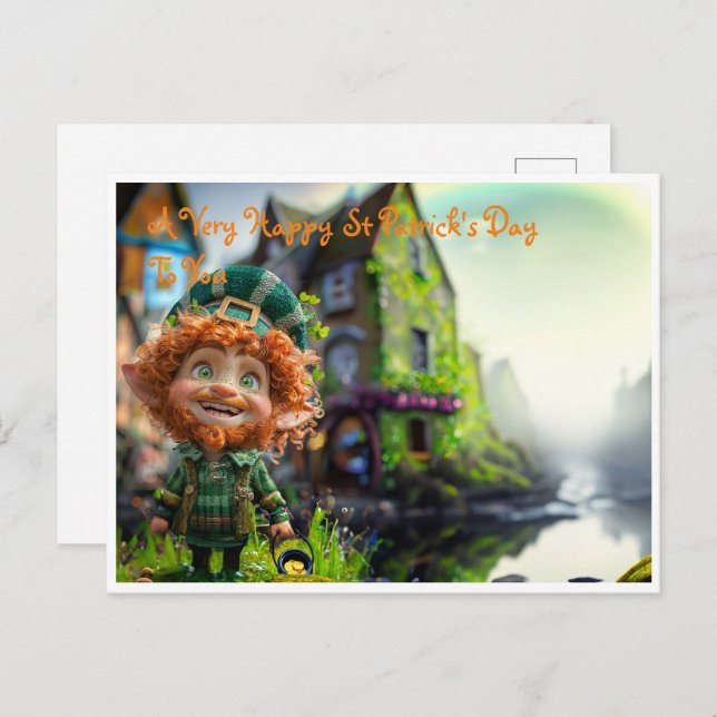 Postcard A Saint Patrick's Day (Front/Back)