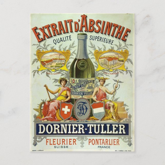 Postcard Absinthe Dornier-Tuller (Front)