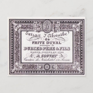 Postcard Absinthe Duval