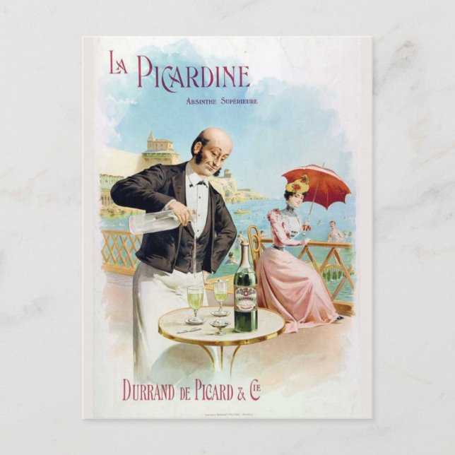 Postcard Absinthe La Picardine (Front)