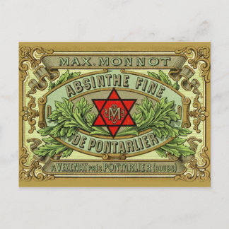 Postcard Absinthe Monnot