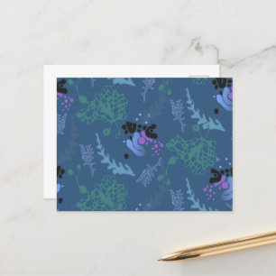Postcard Abstract Design Blue Cheerful