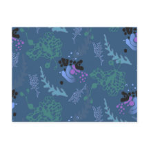 Postcard Abstract Design Blue Cheerful