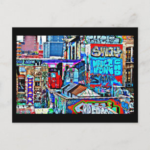 Postcard-Abstract/Misc-Graffiti Gallery 6 Postcard