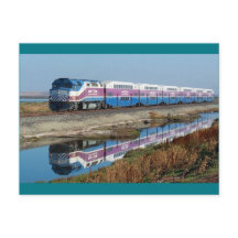 Postcard - ACE commuter train, California