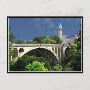 Postcard Adolphe Bridge From Luxemburg City