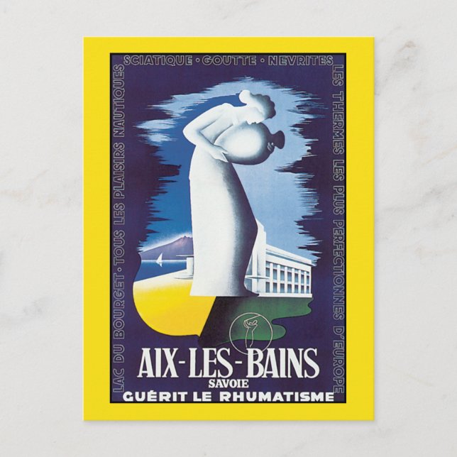 Postcard: Aix-Les-Bains - Healing Waters Postcard (Front)