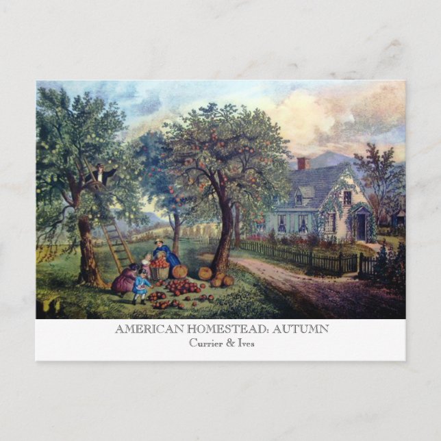 Postcard - AMERICAN HOMESTEAD: Autumn (Front)