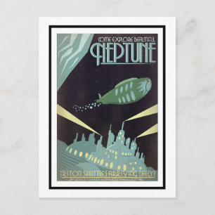 Postcard - Art Deco Explore Beautiful Neptune