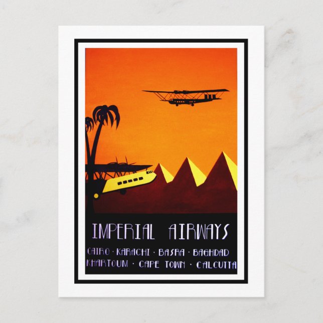 Postcard - Art Deco Imperial Airways (Front)