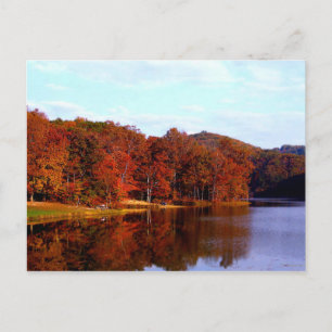 Postcard Autumn in Brown County, Indiana USA