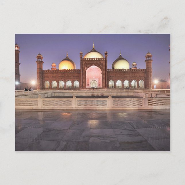 Postcard Badshahi Mosque in Lahore, Pakistan (Front)