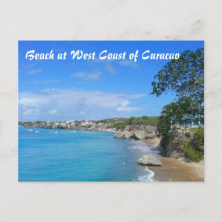 Postcard Beach at West Coast of Curacao