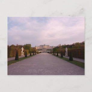 Postcard Belvedere Gardens Palace Vienna, Austria