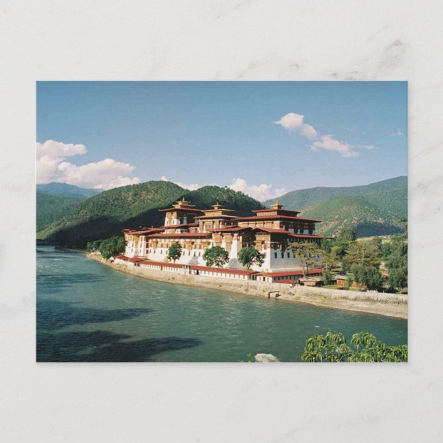 Postcard Bhutan, Punakha Dzong (Front)