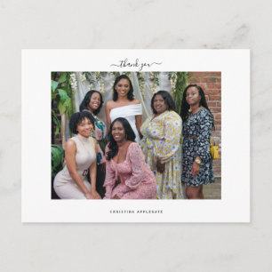 Postcard Blank Bridal Shower Photo Thank You