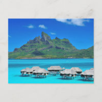 Postcard Bora Bora, Sous-Le-Vent, French Polynesia