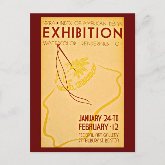 Postcard-Boston WPA Posters-16 Postcard (Front)