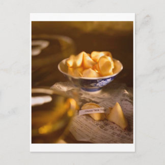POSTCARD BOWL OF FORTUNE COOKIES