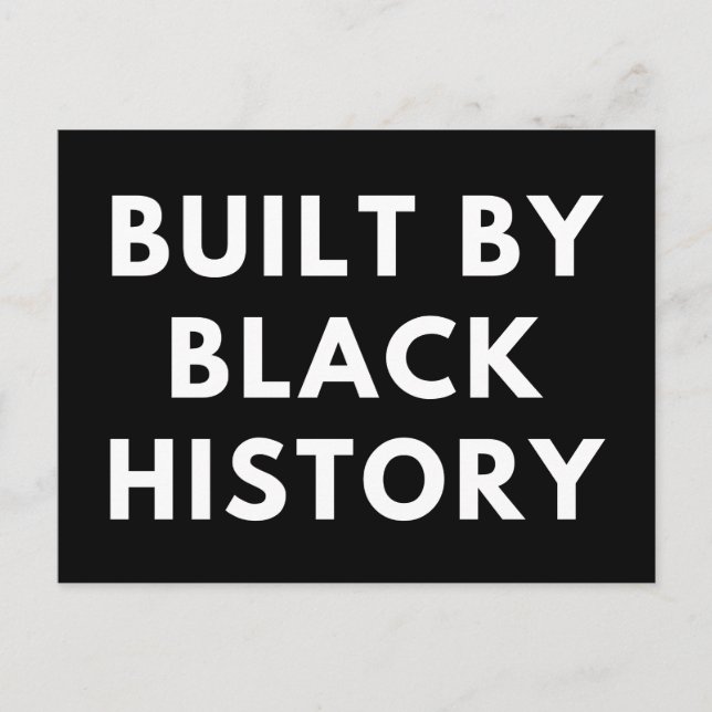 Postcard built by black history (Front)