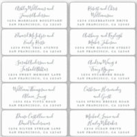 Postcard Calligraphy Wedding Guest Address Labels