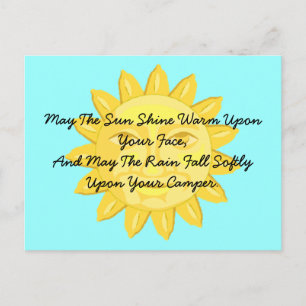 Postcard Camping Friends Greeting RV park Campers