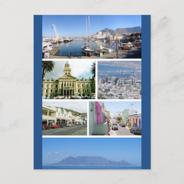 Postcard Cape Town Montage, South Africa (Front)