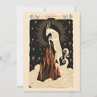 Postcard - Capricorn Celestial Zodiac Art