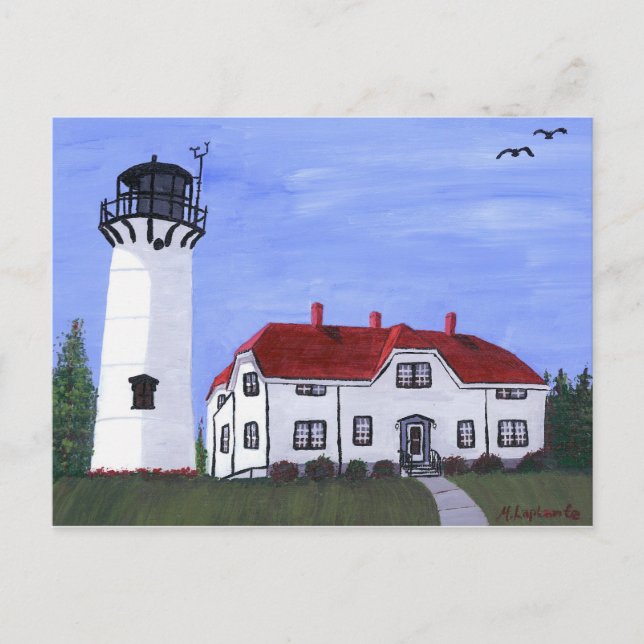 Postcard, Chatham Light by M. Laplante Postcard (Front)